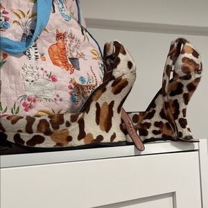 Pony hair Alaia curve heels